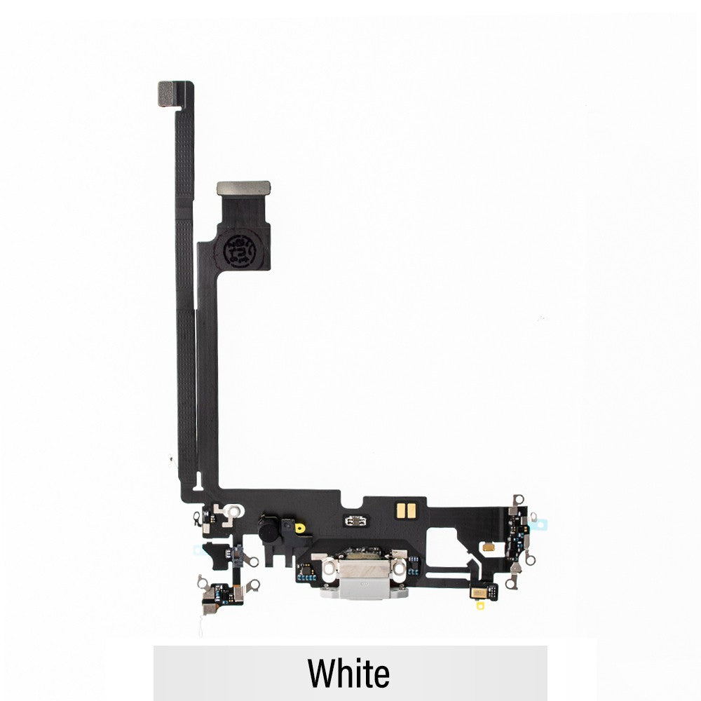 Charging Port for iPhone 12 Pro Max (Purple)-White Charging Port for iPhone 12 Pro Max (Purple)-White